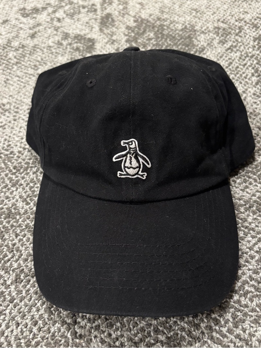 Original Penguin Classic Logo Black White Adjustable OSFA Hat